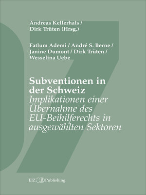 cover image of Subventionen in der Schweiz